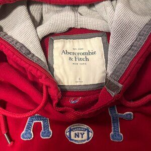 2000s Red Abercrombie &amp; Fitch hoodie Great quality...